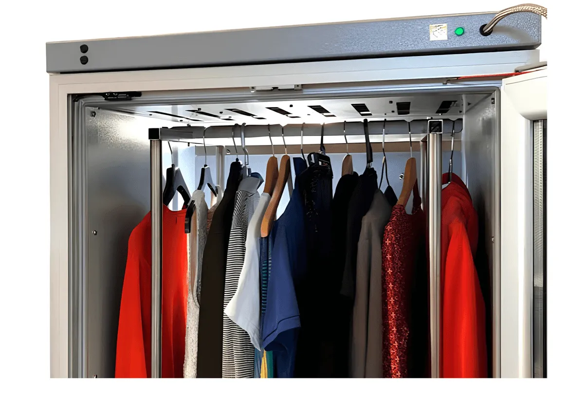 Garments prepared before returning to customers
