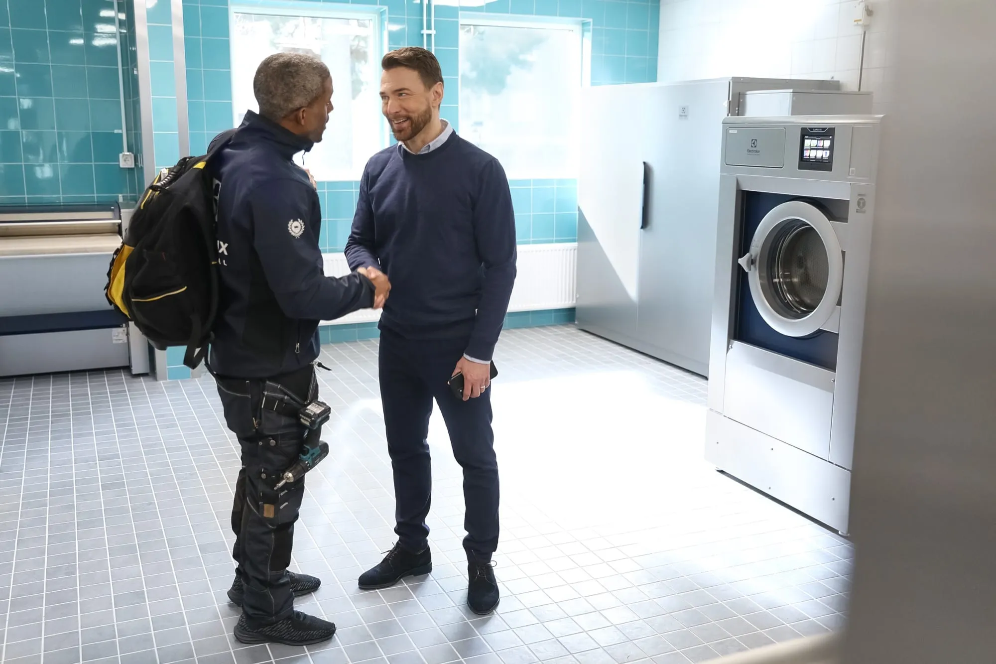 Irish Laundry Systems engineer providing planned maintenance support