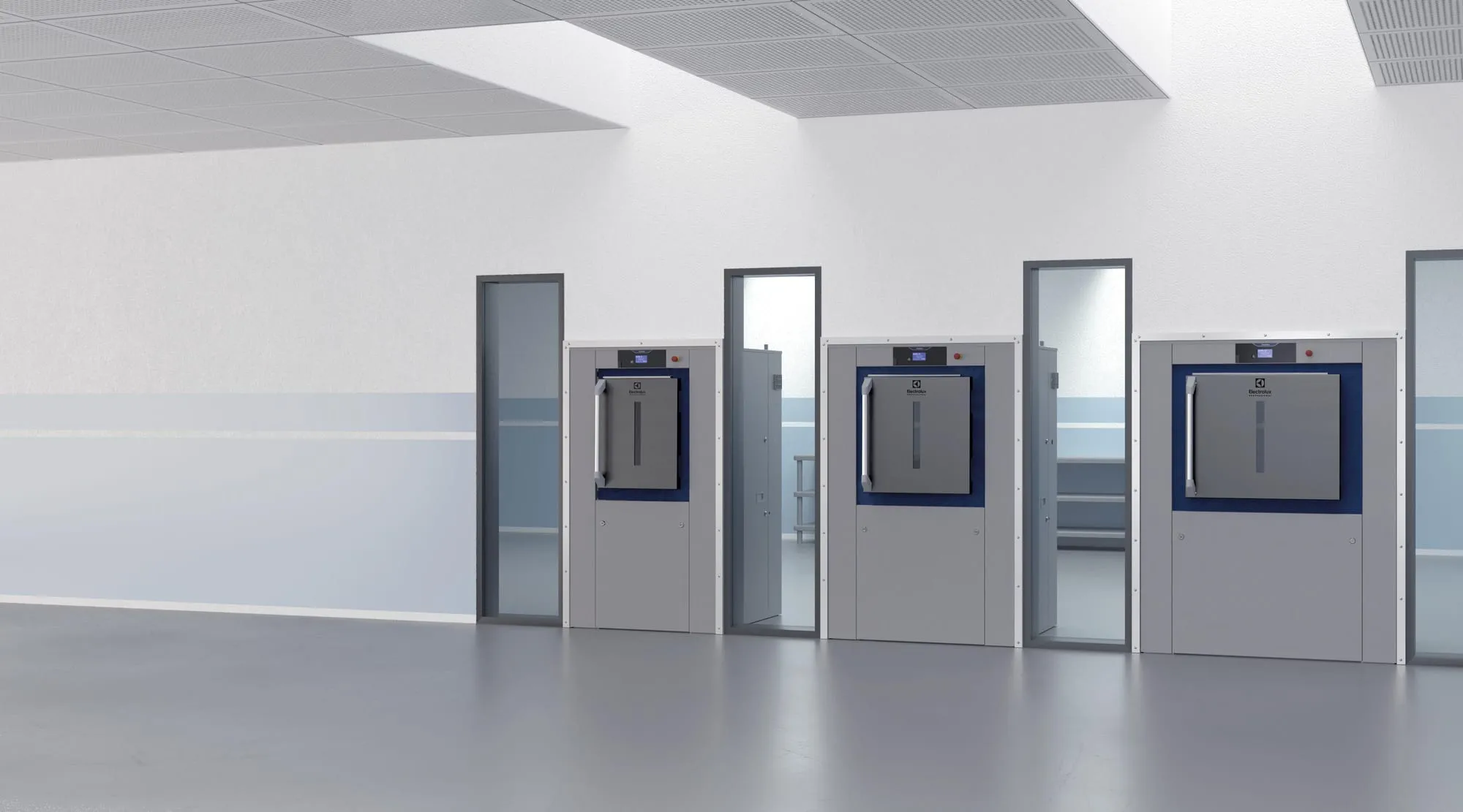 Healthcare laundry room